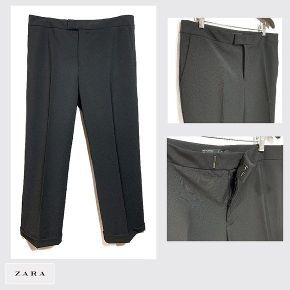 ZARA cropped pants Mid-rise - Picture 1 of 2